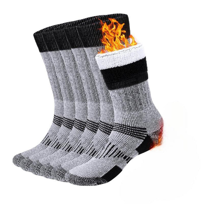 3 Pairs Ribbed Heated Socks