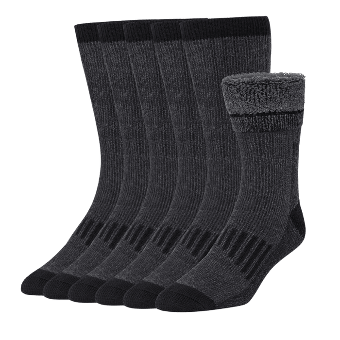 3 Pairs Ribbed Heated Socks