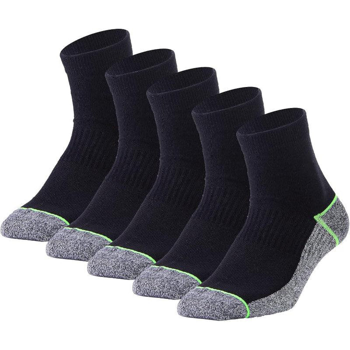 Pack Of 5 Copper Infused Quarter Antimicrobial Socks