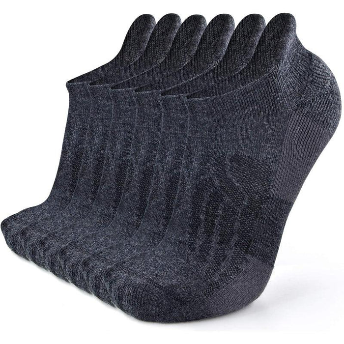 6 Pairs Merino Wool Compression Anti Blister Socks