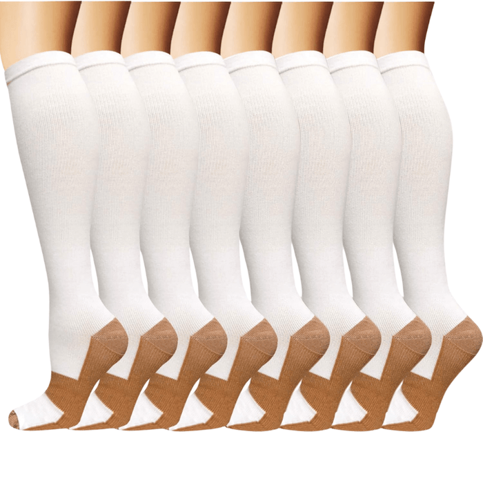 Pack Of 8 Running Compression Socks