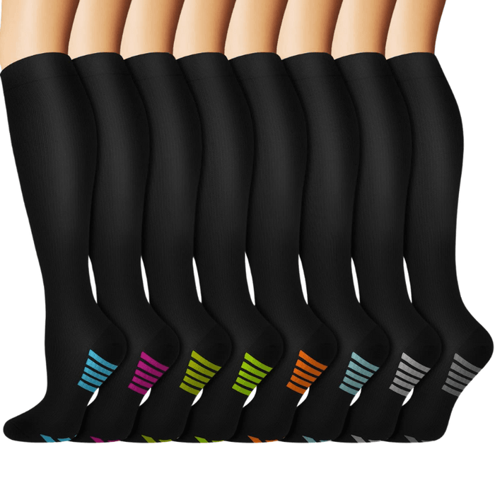 Pack Of 8 Running Compression Socks