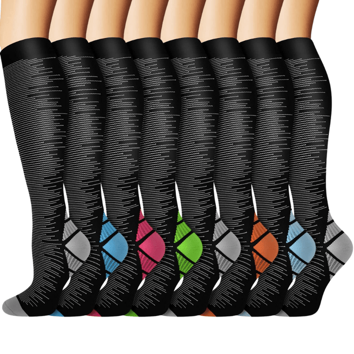 Pack Of 8 Running Compression Socks