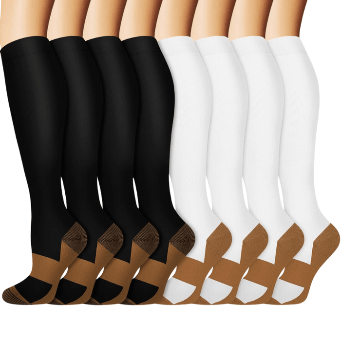 Pack Of 8 Running Compression Socks