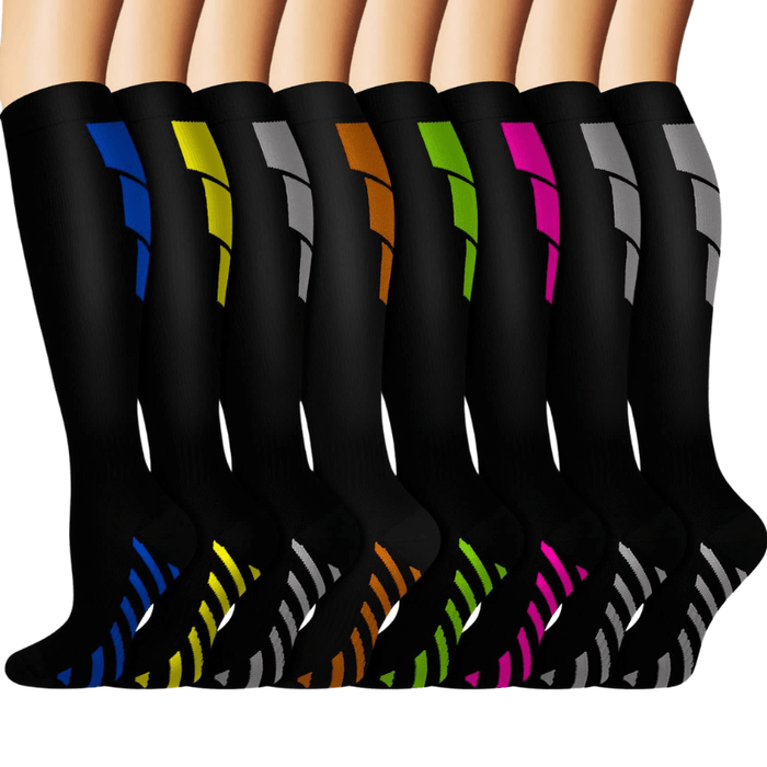 Pack Of 8 Running Compression Socks