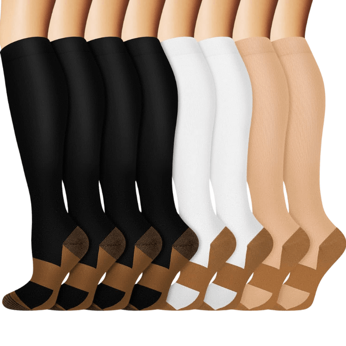 Pack Of 8 Running Compression Socks