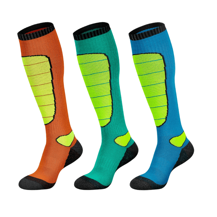 3 Pairs Stylish Compression Heated Socks