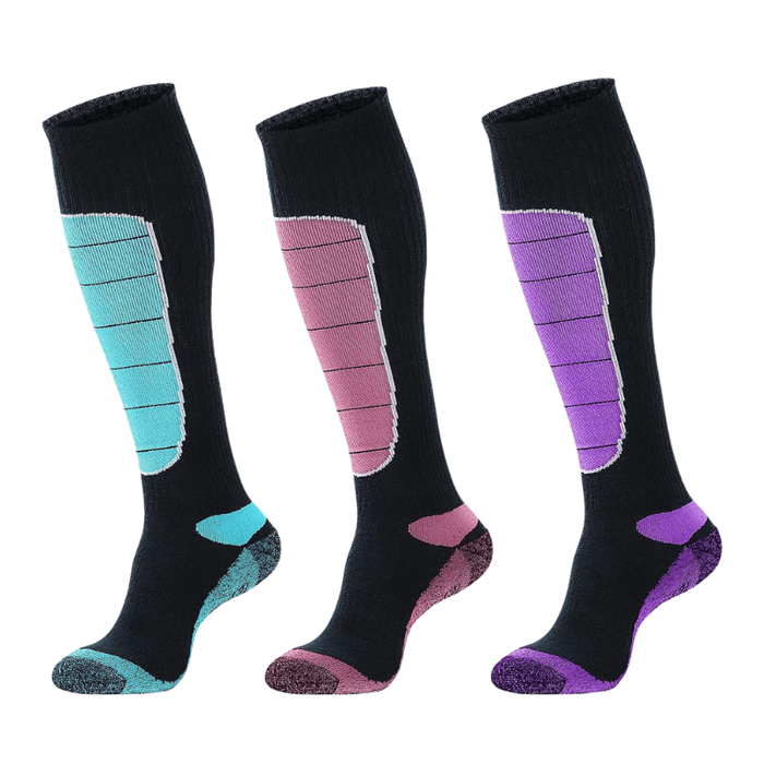 3 Pairs Stylish Compression Heated Socks