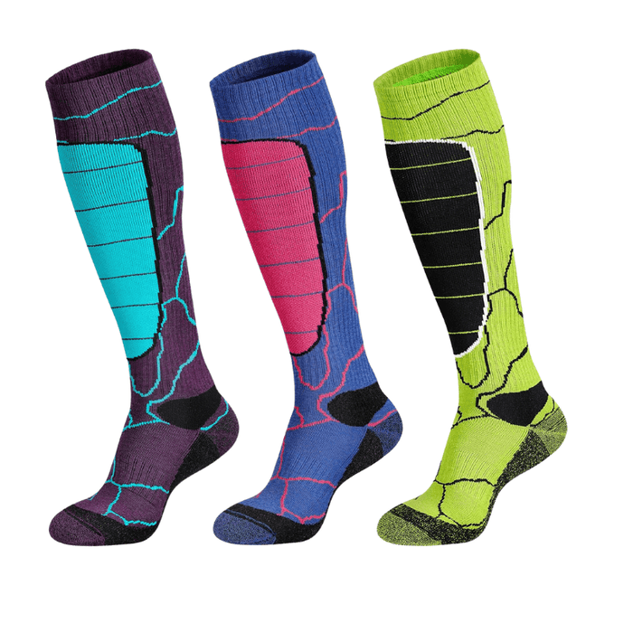 3 Pairs Stylish Compression Heated Socks