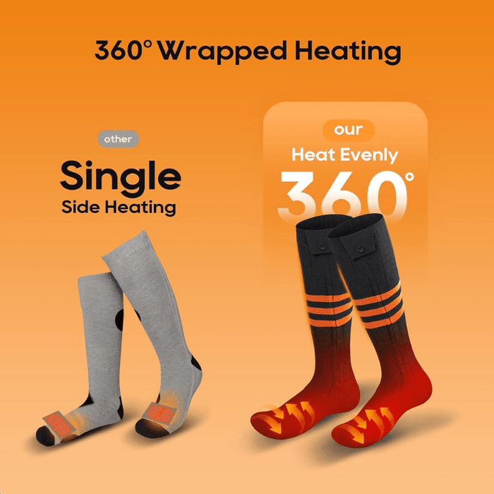 Rechargeable Electric Heated Socks With App Control