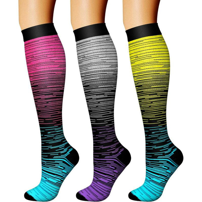 3 Pack Of Running Compression Socks