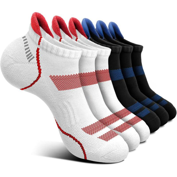 6 Pairs Lightweight Walking Ankle Support Socks