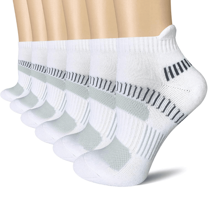 6 Pairs Performance Athletic Ankle Support Socks