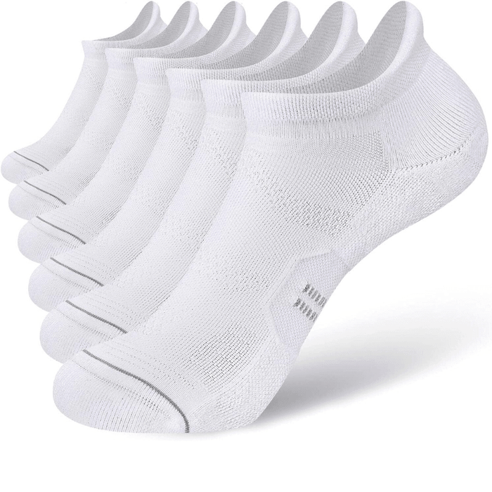 6 Pairs Cushioned Running Ankle Support Socks