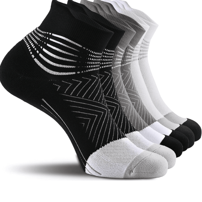 3 Packs Cushioned Ankle Support Socks