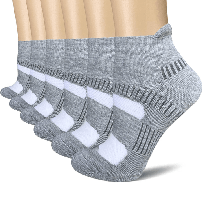 6 Pairs Performance Athletic Ankle Support Socks