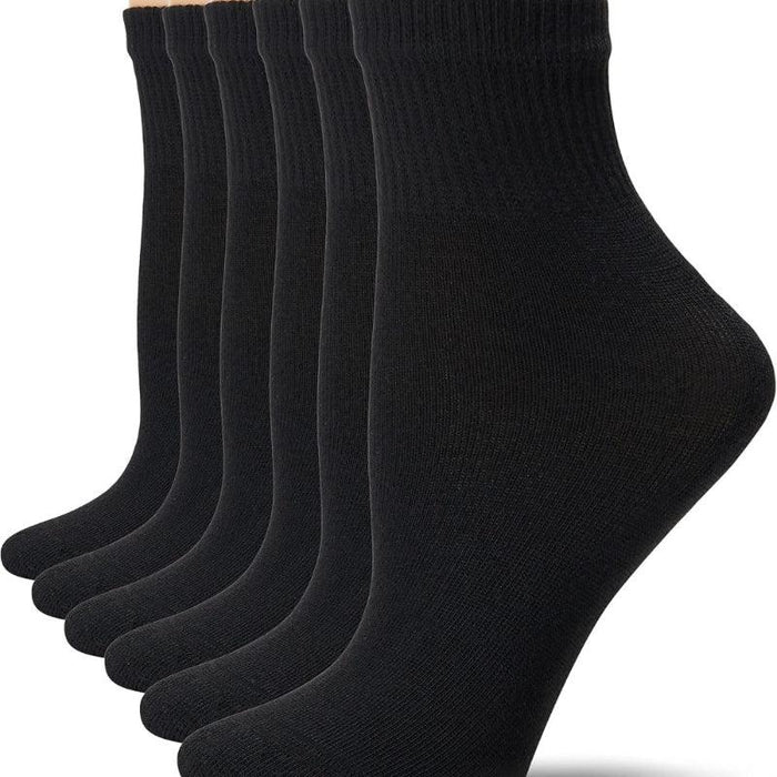 6 Pack Of Seamless Crew Socks for Everyday Use