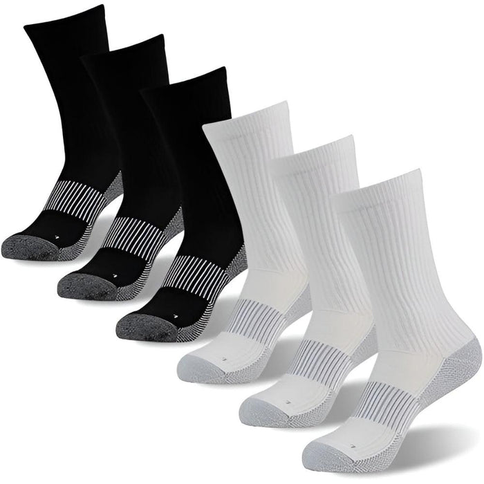 6 Pairs Copper Ion Arthritis Socks With Arch Support