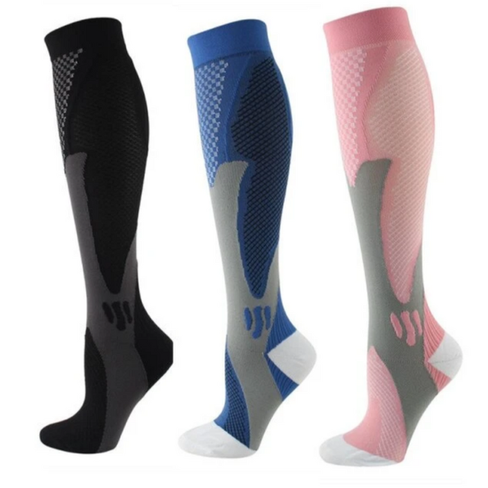 Running Compression Stockings 20-30 Mmhg Sports Socks (3-Pack)
