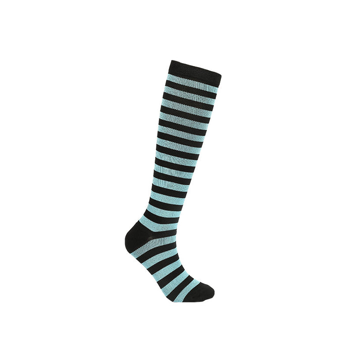 Striped Compression Socks Fitness Stockings Running Socks 6 Pairs