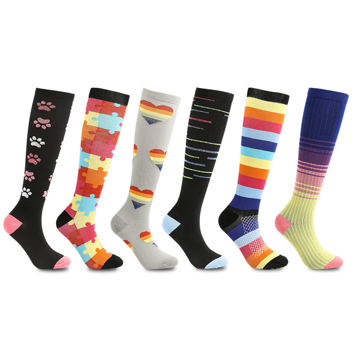 Sports Compression Socks Men and Women 6 Pairs