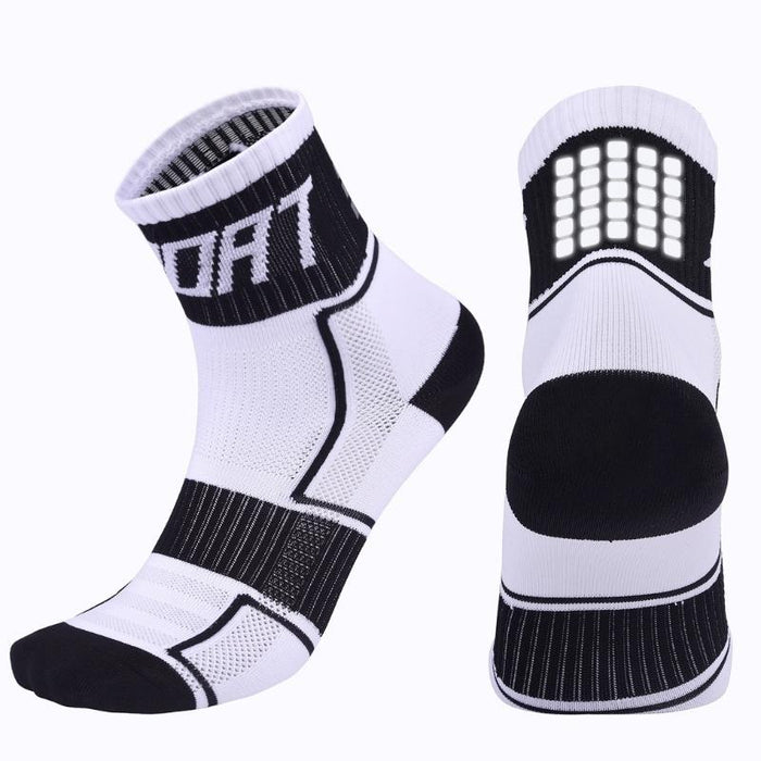 Professional Reflective Cycling Breathable Sports Socks