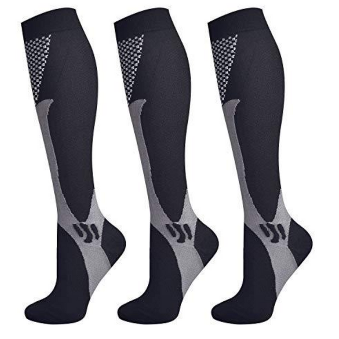 Running Compression Stockings 20-30 Mmhg Sports Socks (3-Pack)