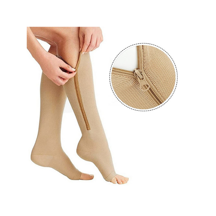 Women's Open Toe Plantar Pain Relief Compression Socks