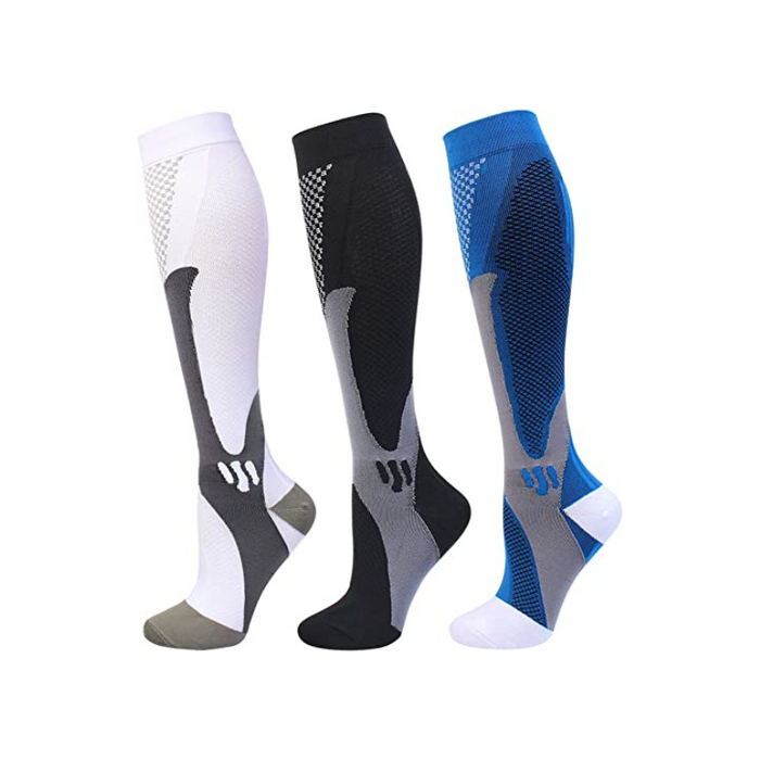 Running Compression Stockings Sports Mix Socks 2 Pack