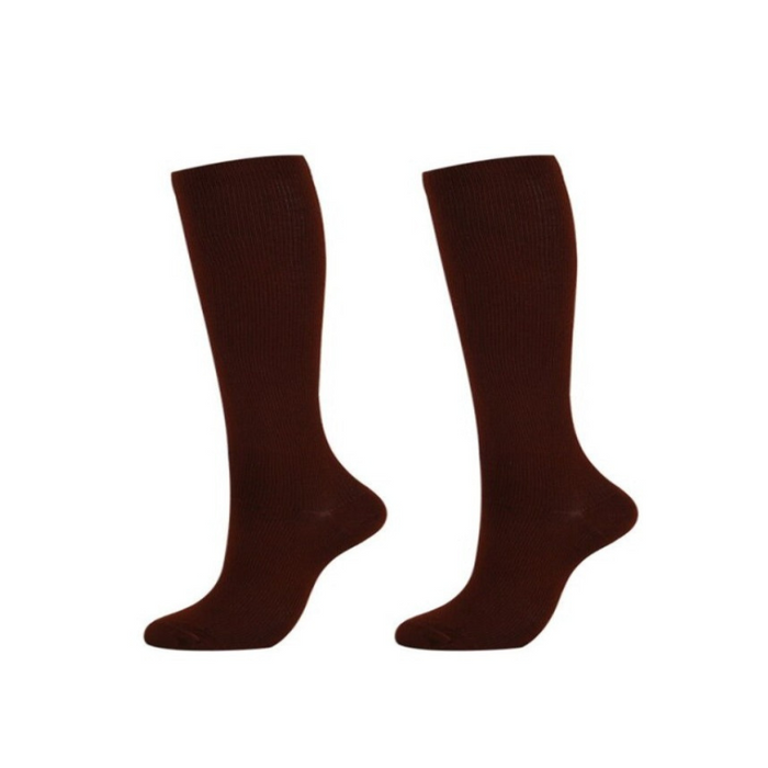 Solid Colors Compression Socks Fit For Sports