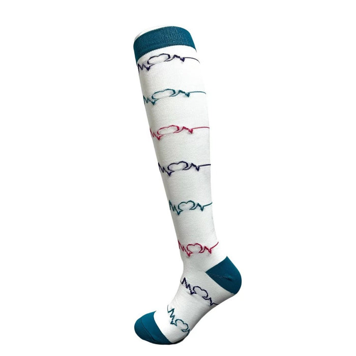 Leggings High Long Tube Compression Socks - 7 pairs
