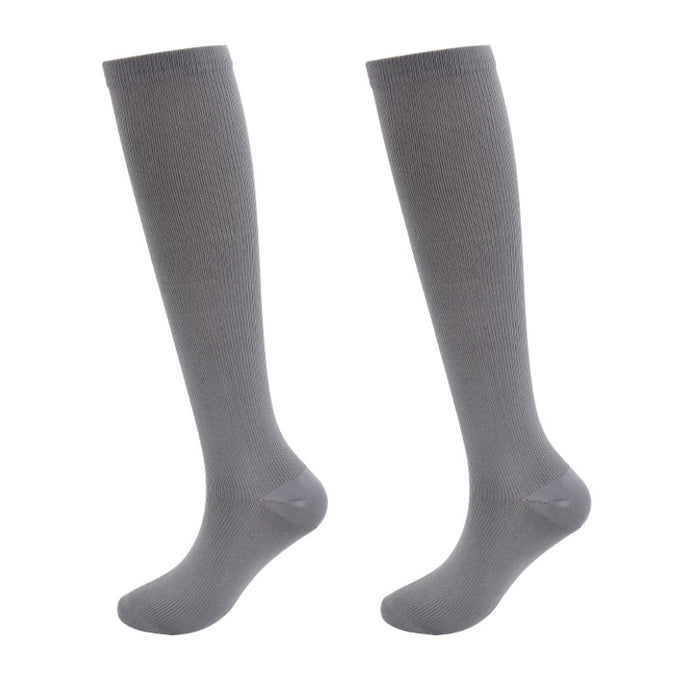 9 Pairs Solid Color Long Tube Sports Socks