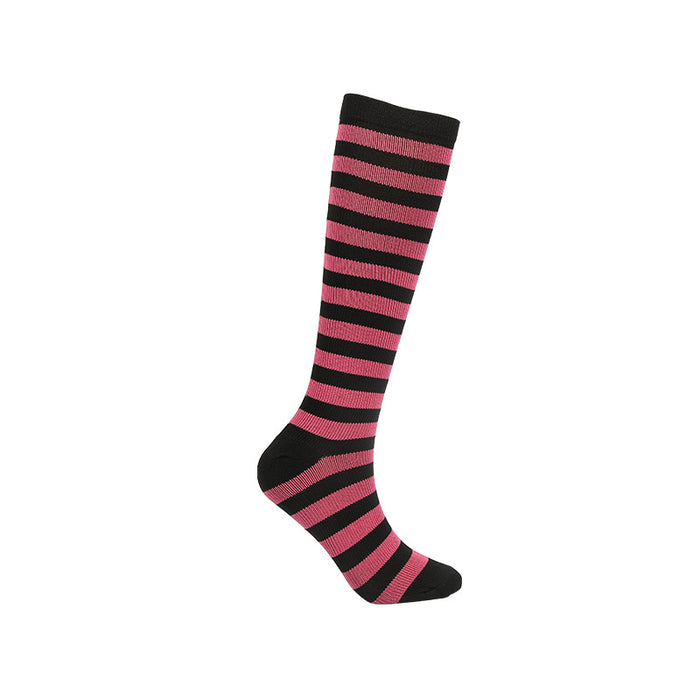 Striped Compression Socks Fitness Stockings Running Socks 6 Pairs