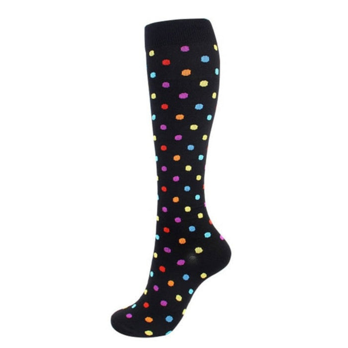 Compression Colorful Funny Patterns Socks For Sports